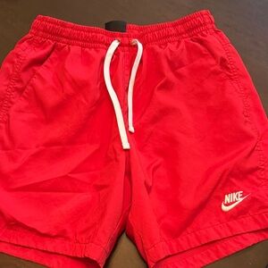 Nike Men's Bright Red Athletic Shorts